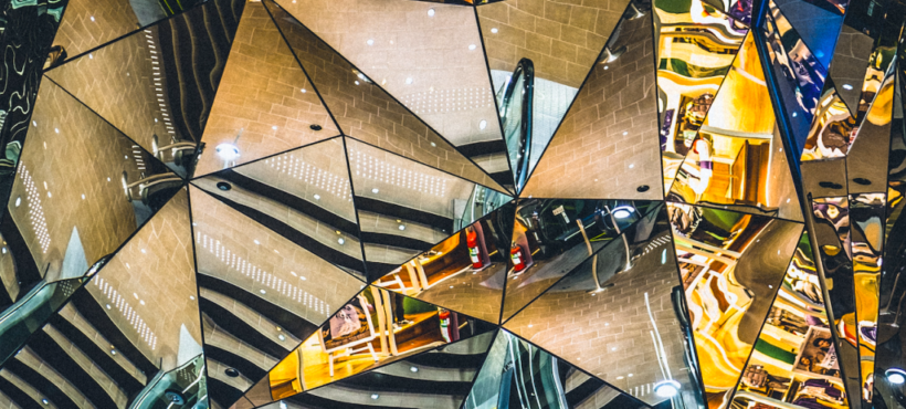 Ceiling Glass Reflections