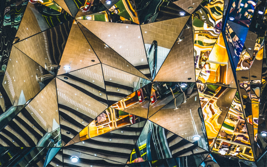 Ceiling Glass Reflections