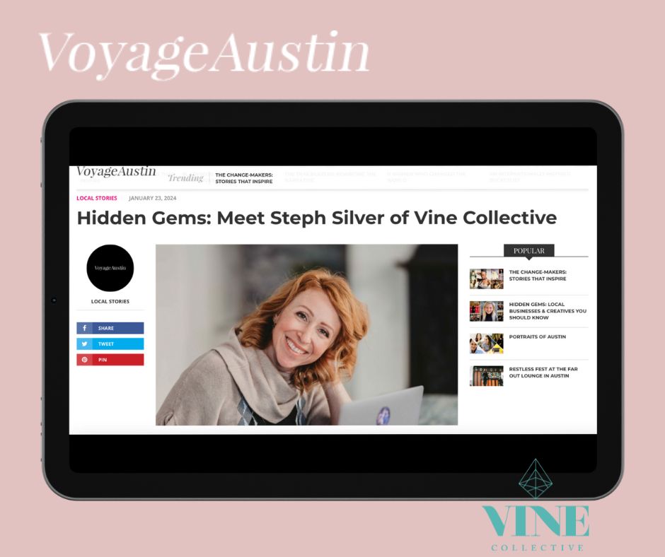 Voyage Austin feature of Vine Collective, Steph Silver